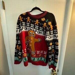 “OH SNAP” Ugly Christmas Sweater (Red Version)